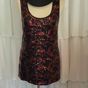 Sequin Tank Top Mini Dress